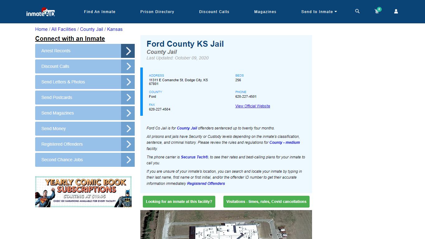 Ford County KS Jail - Inmate Locator - Dodge City, KS